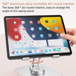 Supporto da tavolo per tablet girevole a 360 gradi in lega di alluminio