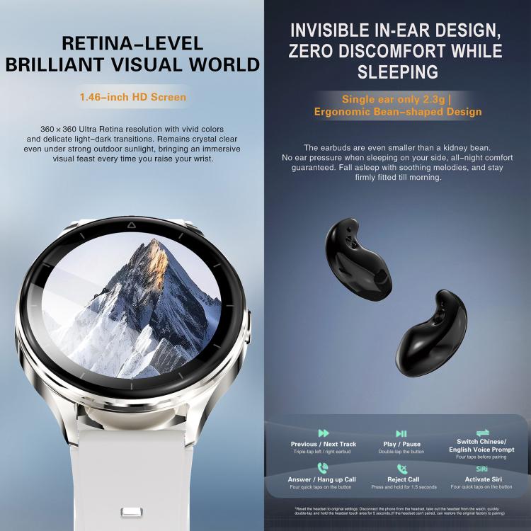 Smartwatch X10 Pro con auricolari TWS Bluetooth