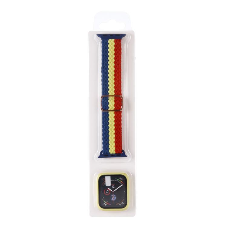 Set cinturino nylon intrecciato e custodia per Apple Watch 41mm
