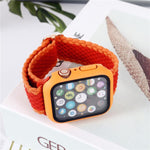 Set cinturino nylon intrecciato e custodia per Apple Watch 41mm