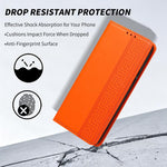 Custodia in ecopelle con motivo a meandro e protezione RFID per iPhone Air