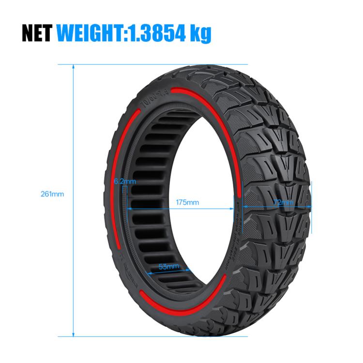 Pneumatico solido off-road per Ninebot ZT3 Pro 70/60-7.5