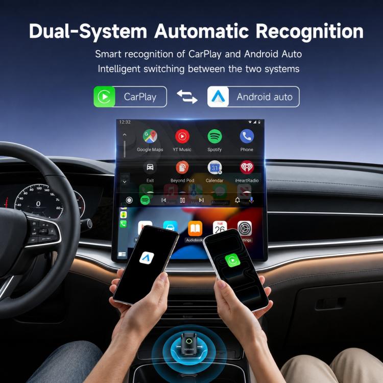 Yesido KM32 adattatore wireless CarPlay e Android Auto