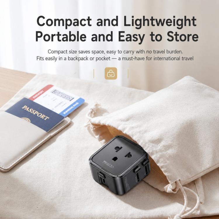 Adattatore da viaggio universale Yesido MC46, 2500 W - immagine 10