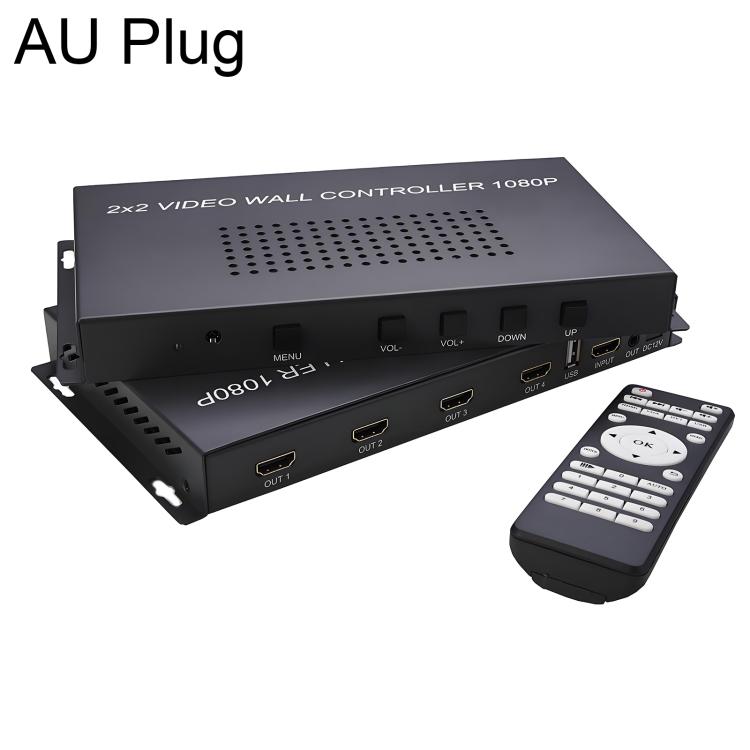 Adattatore video HDMI 2 ingressi 2 uscite con USB