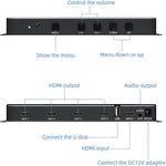 Adattatore video HDMI 2 ingressi 2 uscite con USB
