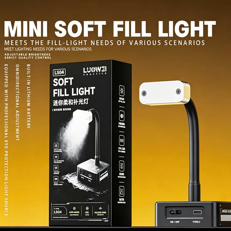 Lampada da lavoro LUOWEI LS-04 a luce soffusa dimmerabile - immagine 8