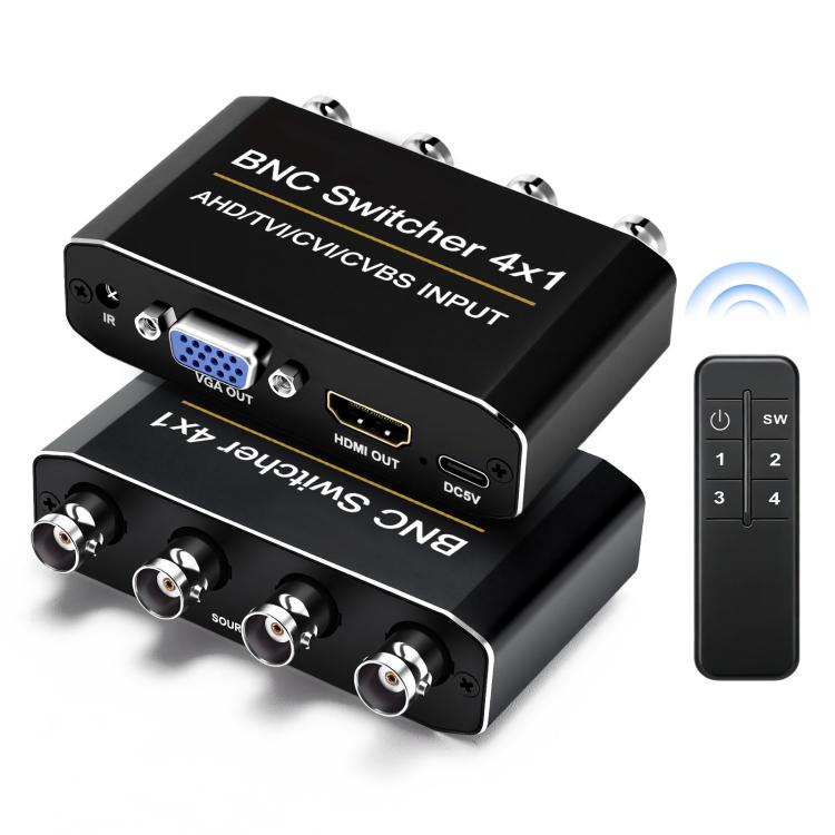 NK-H42 Switcher 4 in 1 BNC con HDMI e VGA