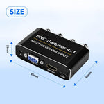 NK-H42 Switcher 4 in 1 BNC con HDMI e VGA