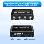 NK-H42 Switcher 4 in 1 BNC con HDMI e VGA