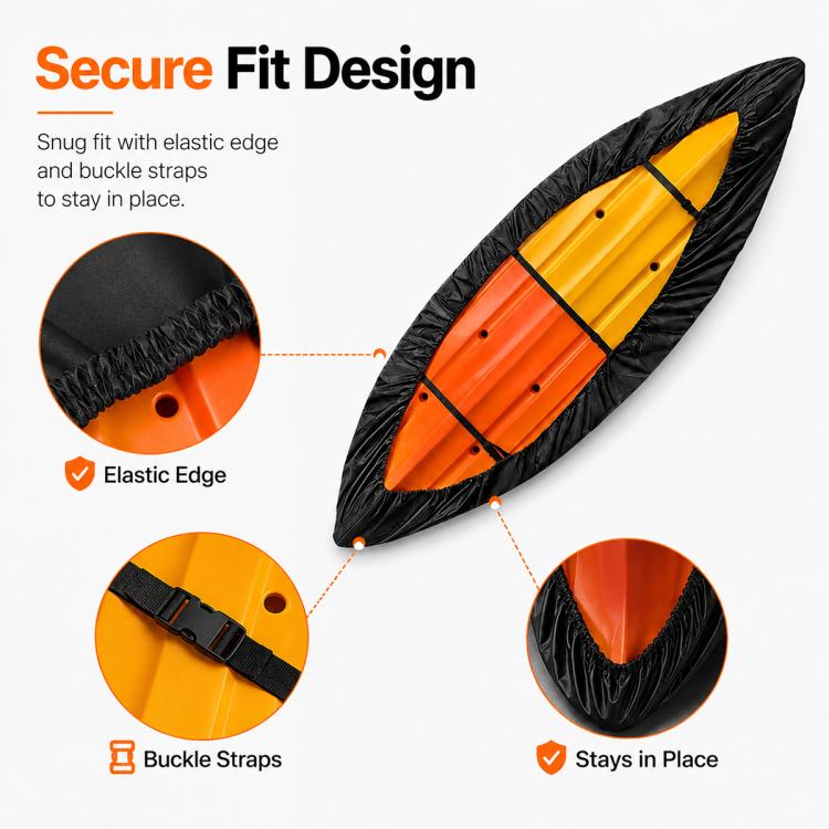 Copertura impermeabile per kayak 2.1-6m in tessuto Oxford
