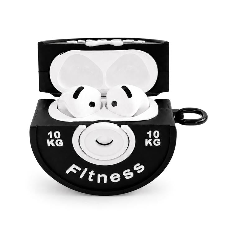Custodia AirPods 4 a forma di manubrio 3D con charm e lanyard