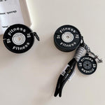 Custodia AirPods 4 a forma di manubrio 3D con charm e lanyard