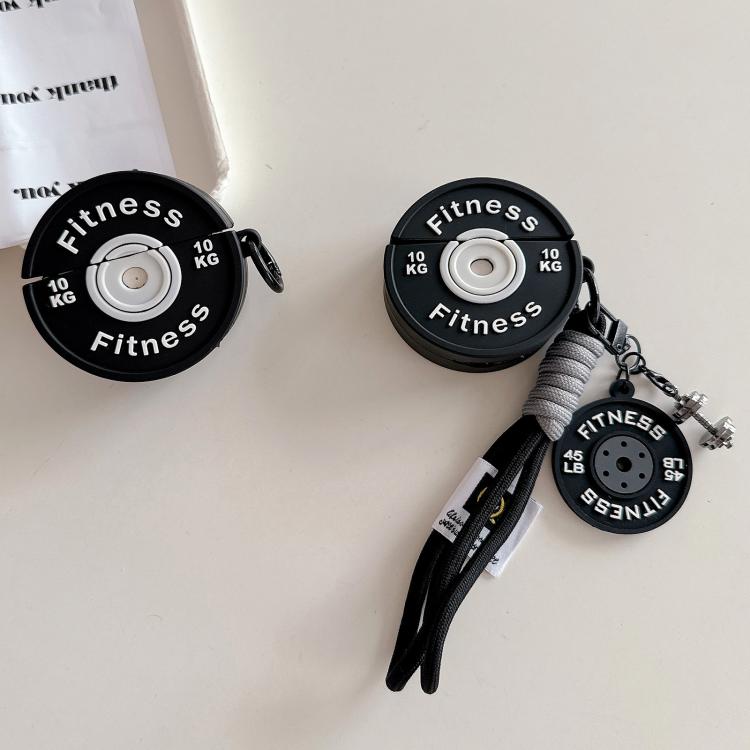 Custodia AirPods 4 a forma di manubrio 3D con charm e lanyard