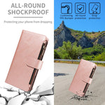 Custodia similpelle con 9 scomparti per carte per iPhone 16e-18 Pro Max
