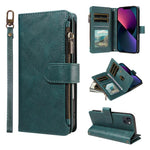 Custodia similpelle con 9 scomparti per carte per iPhone 16e-18 Pro Max