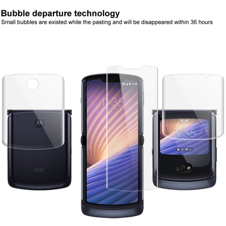 Schermo IMAK Hydrogel Film III a copertura totale per Motorola Razr 5G