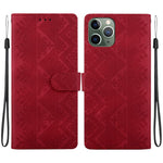 Custodia in ecopelle con motivo etnico per iPhone 11
