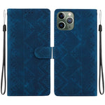 Custodia in ecopelle con motivo etnico per iPhone 11