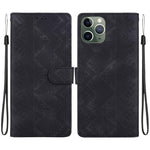 Custodia in ecopelle con motivo etnico per iPhone 11
