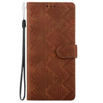 Custodia in ecopelle con motivo etnico per iPhone 11