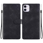 Custodia in ecopelle con motivo etnico per iPhone 11