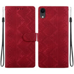 Custodia in ecopelle con motivo etnico per iPhone 11