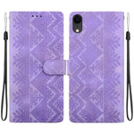 Custodia in ecopelle con motivo etnico per iPhone 11