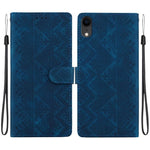 Custodia in ecopelle con motivo etnico per iPhone 11