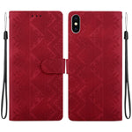 Custodia in ecopelle con motivo etnico per iPhone 11
