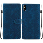 Custodia in ecopelle con motivo etnico per iPhone 11