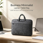 Borsa a mano in pelle per laptop 13,3-14 pollici