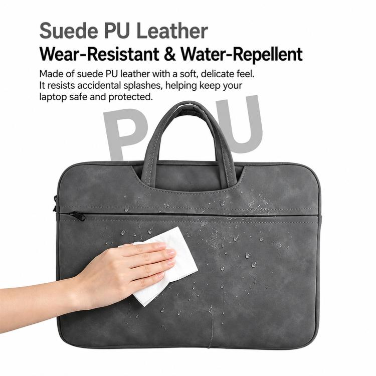 Borsa a mano in pelle per laptop 13,3-14 pollici