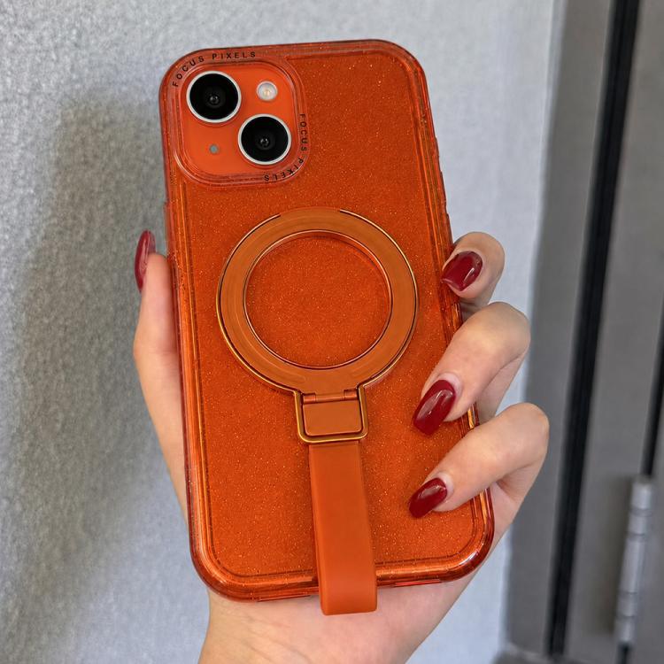 Cornice per fotocamera con lettere glitterate e supporto magnetico per iPhone 13