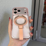 Cornice per fotocamera con lettere glitterate e supporto magnetico per iPhone 13