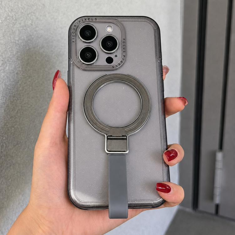 Cornice per fotocamera con lettere glitterate e supporto magnetico per iPhone 13