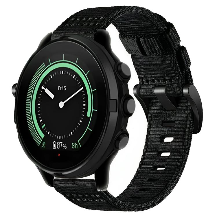 Cinturino per orologio in tela e nylon con fibbia ad ardiglione., For Suunto 9 / Suunto 7