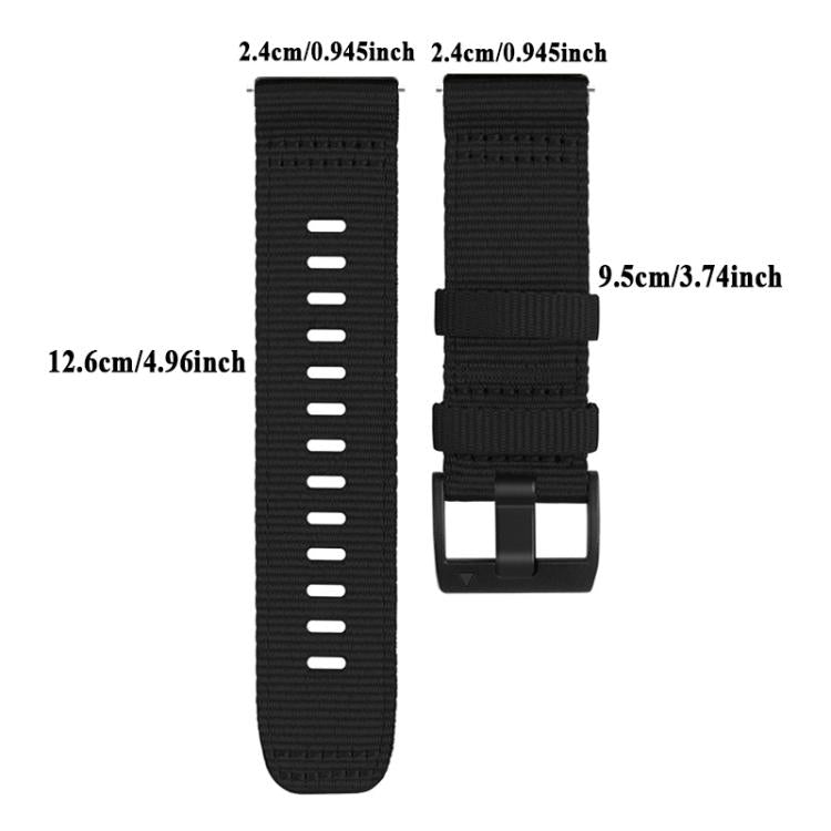 Cinturino per orologio in tela e nylon con fibbia ad ardiglione., For Suunto 9 / Suunto 7