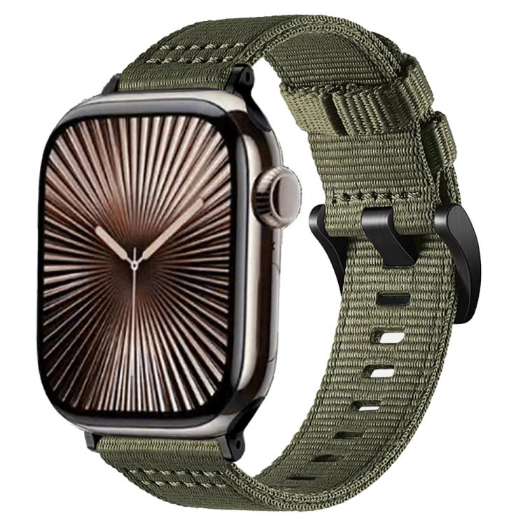 Cinturino per orologio in tela e nylon con fibbia ad ardiglione., For Apple Watch 46mm / 49mm / 45mm / 44mm