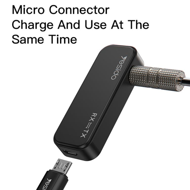 Adattatore trasmettitore audio AUX da 3,5 mm Yesido YAU25 Mini ricevitore Bluetooth wireless.