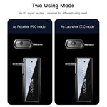 Adattatore wireless Yesido YAU41 2 in 1, adattatore audio AUX da 3,5 mm, trasmettitore e ricevitore Bluetooth 5.1 per auto.