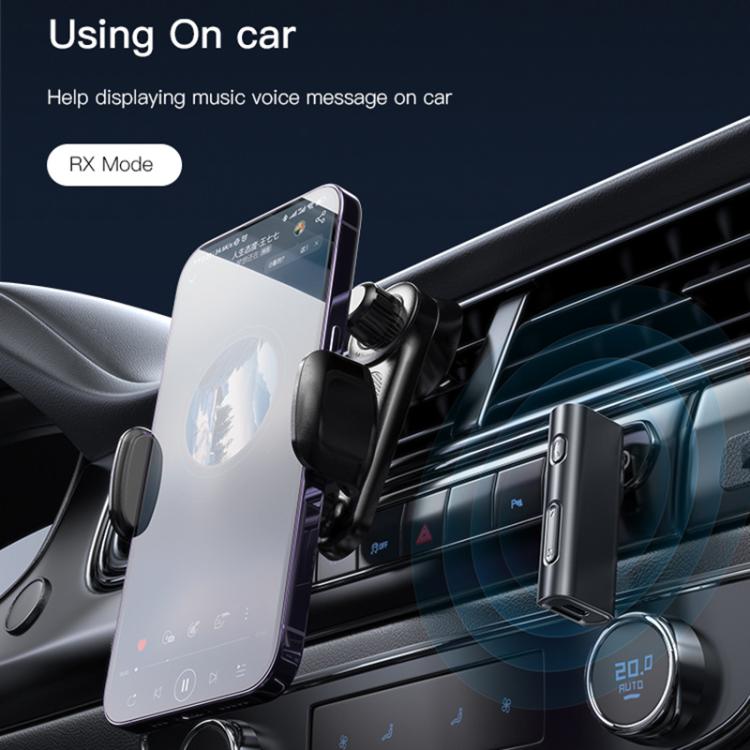 Adattatore wireless Yesido YAU41 2 in 1, adattatore audio AUX da 3,5 mm, trasmettitore e ricevitore Bluetooth 5.1 per auto.