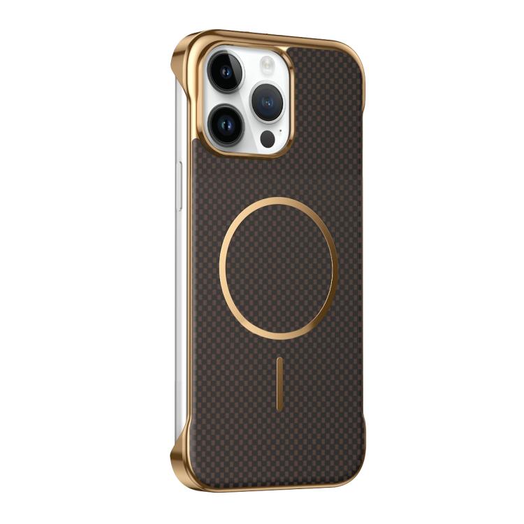 Custodia magnetica con texture in Kevlar per iPhone 13 e 14 Pro Max