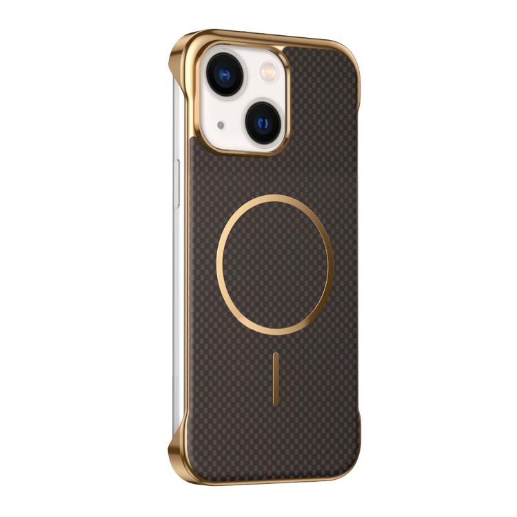 Custodia magnetica con texture in Kevlar per iPhone 13 e 14 Pro Max