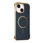 Custodia magnetica con texture in Kevlar per iPhone 13 e 14 Pro Max