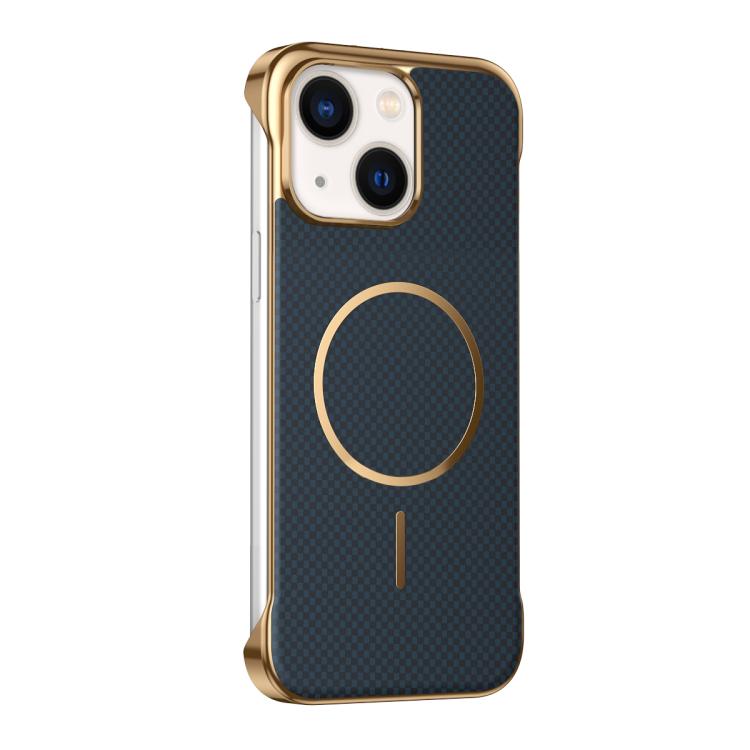 Custodia magnetica con texture in Kevlar per iPhone 13 e 14 Pro Max