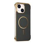 Custodia magnetica con texture in Kevlar per iPhone 13 e 14 Pro Max