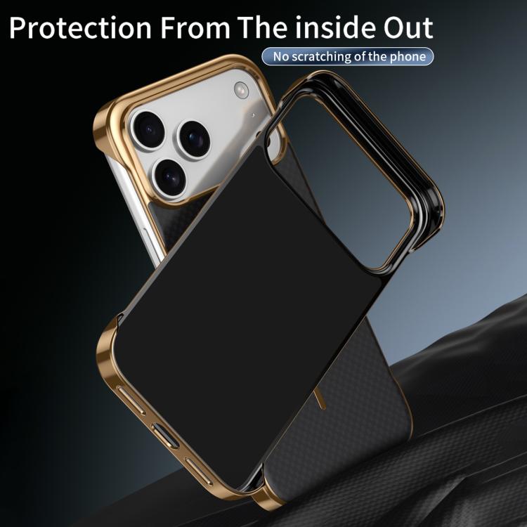 Custodia magnetica con texture in Kevlar per iPhone 13 e 14 Pro Max