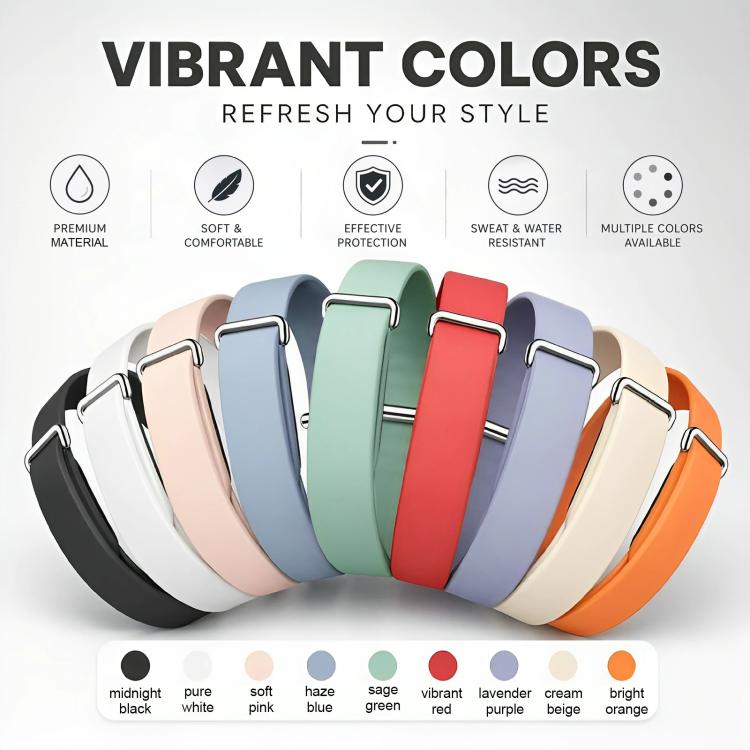 Cinturino per orologio in similpelle PU tinta unita con passante., For Google Fitbit Air