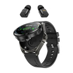 Smartwatch F36 con schermo HD da 1,46 pollici, auricolari wireless 2 in 1 e supporto per la connessione a due dispositivi.